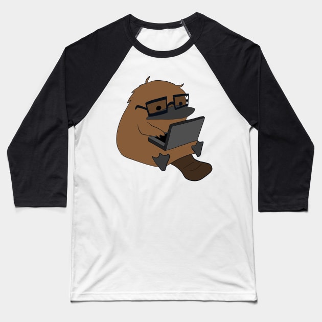 Okay Platypus Baseball T-Shirt by OkayPlatypus